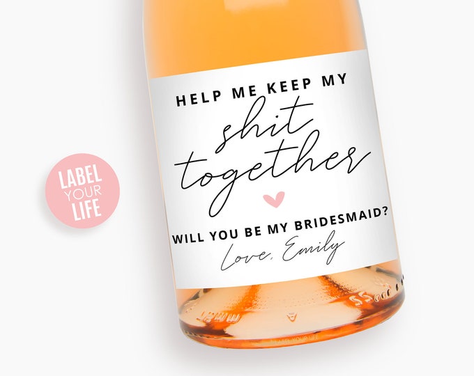 Help Me Keep My Shit Together // Funny Bridesmaid and Maid of - Etsy