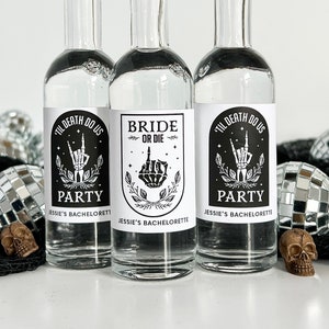 Bride or Die - Til Death Do Us Party Shot Labels | Mini Shot Labels | Shooter Labels | Bachelorette Party