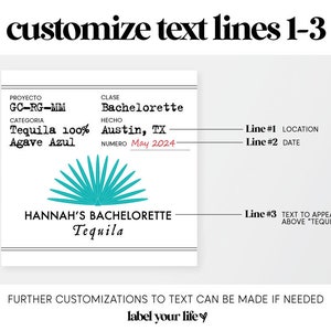 Casamigos Labels for Bachelorette Party Bachelorette Party Tequila Labels Bachelorette Favors Final Fiesta image 3