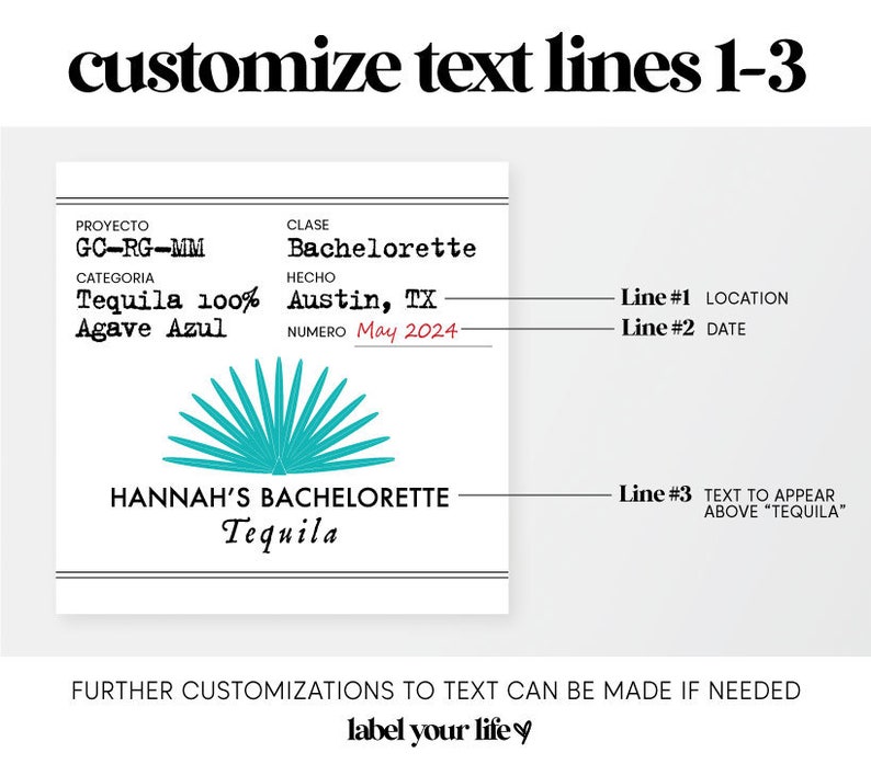 Casamigos Labels for Bachelorette Party Bachelorette Party Tequila Labels Bachelorette Favors Final Fiesta image 3