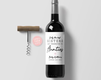 Baby Announcement Wine Labels, Only the Best Get Promoted to