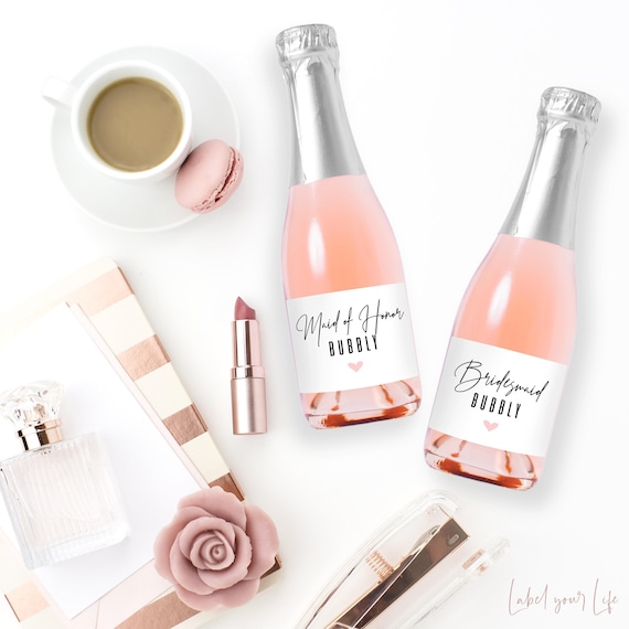 Bridesmaid Proposal / Custom Wine Labels / Wine Bottle Labels / Bridesmaid Gifts / Maid of Honor Gift / Bridesmaid Gift Box Bridesmaid Card