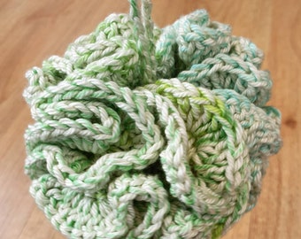 Handmade Shower Pouf 100% Cotton