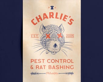 Vintage Advertisement Art Print: Retro Pest Control Poster