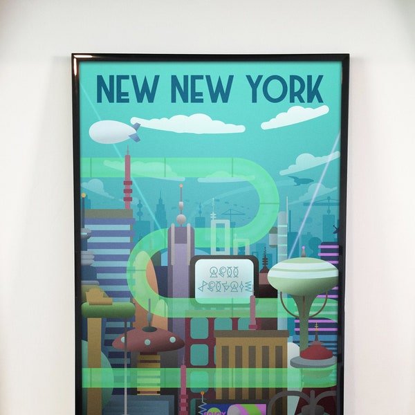 New New York Travel Poster