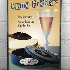 Crane Brothers Caviar Poster