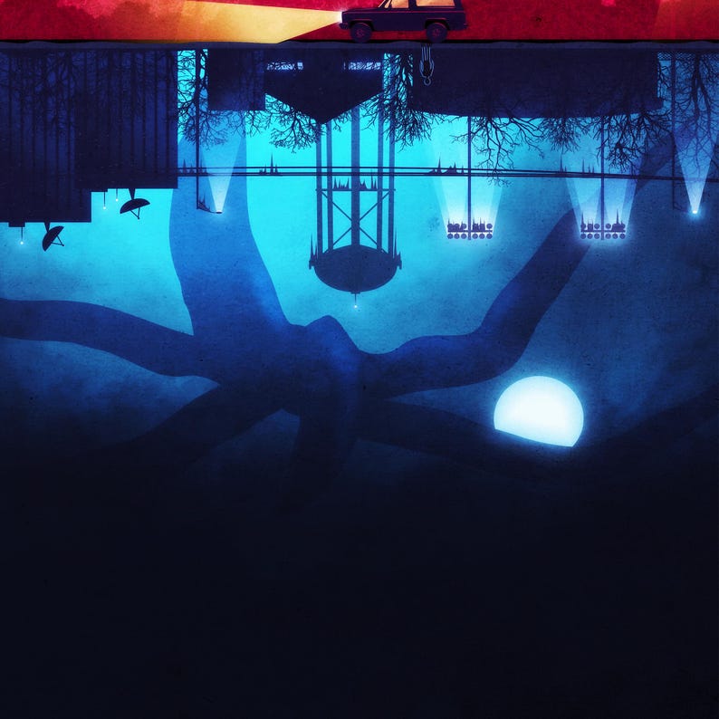 Retro Sci-Fi Art Print: Parallel World Wall Art image 4