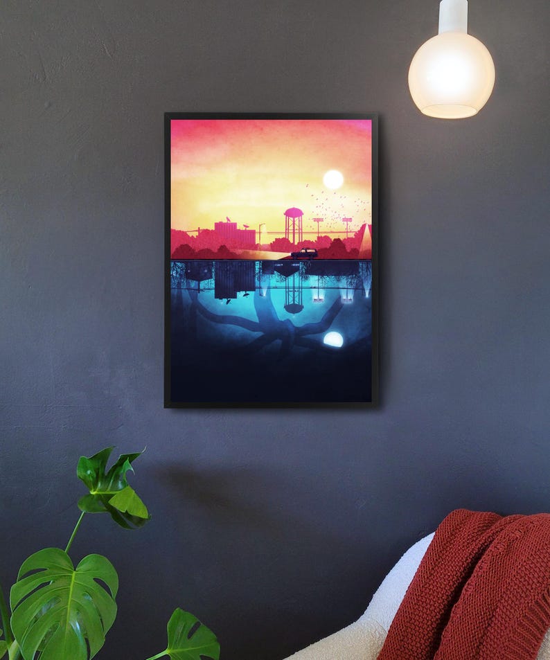 Retro Sci-Fi Art Print: Parallel World Wall Art image 2