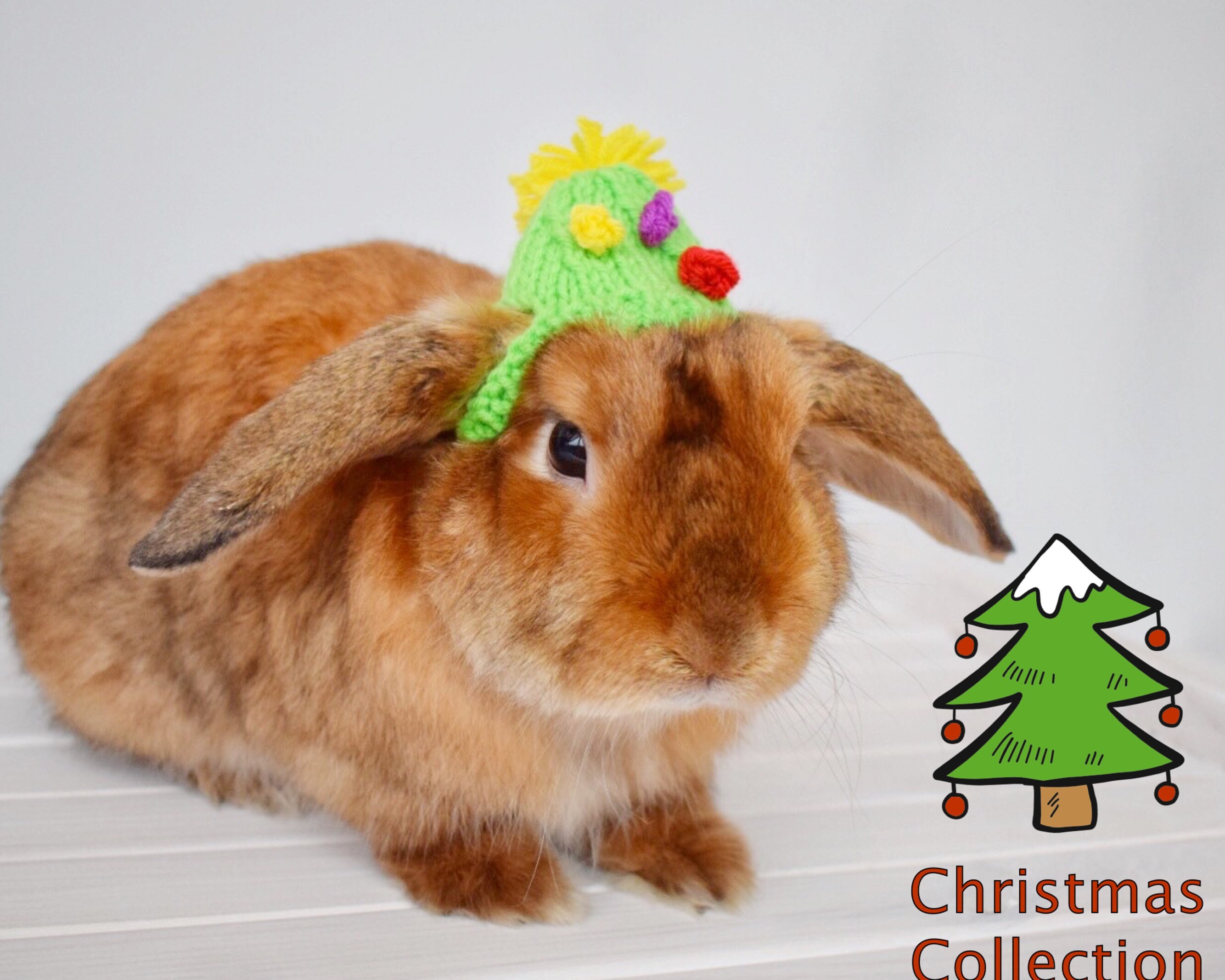 Xmas Tree 32 Rabbit pet hat Rabbit lover gift rabbit Etsy