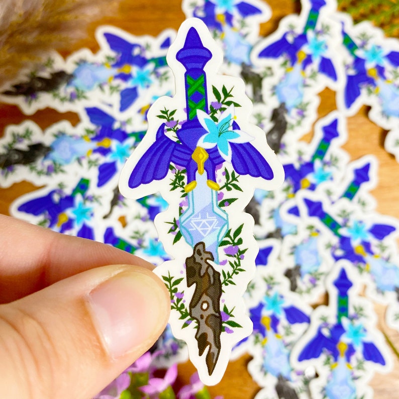 Magic Sword Sticker The Legend of Zelda Master Sword Sticker, Transparent Waterproof Vinyl ...