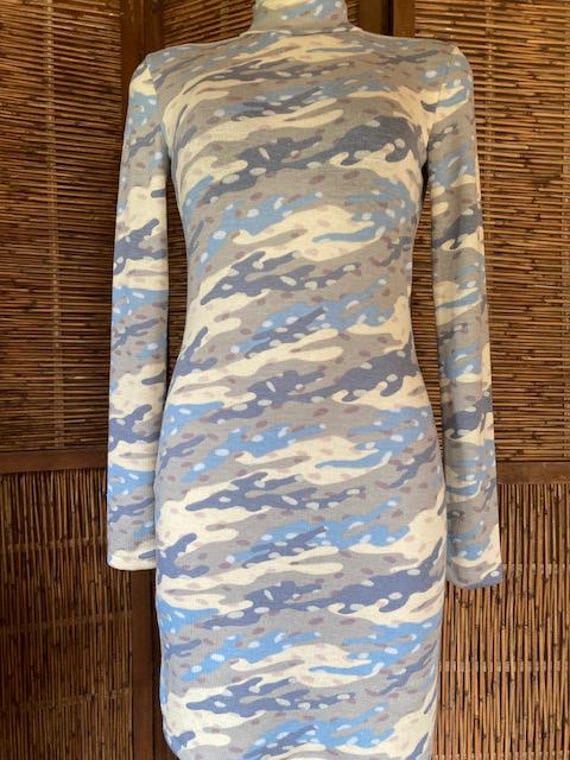 collared knit midi dress Collared Button Down Shirt Sweater Midi Dress - SMALL / GREEN main image 1