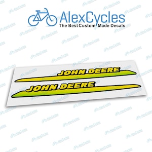 2pc Set for John Deere Tractor Upper Hood Vinyl Right and Left Decals Stickers Stripes 325 335 345 355d