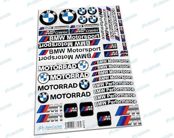BMW M Sport Motorrad Motorsport BMW Perfomance Decals Stickers Kit