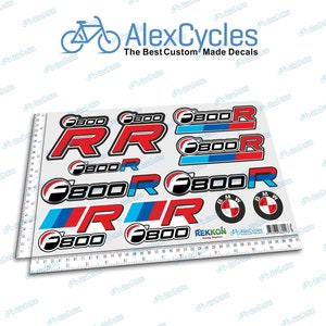 BMW F800R F800 R Motorrad Motorsport Laminated Decals Stickers Kit