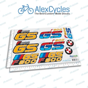 BMW F800GS F800 GS Yellow Motorrad Motorsport Laminated Decals Stickers Kit