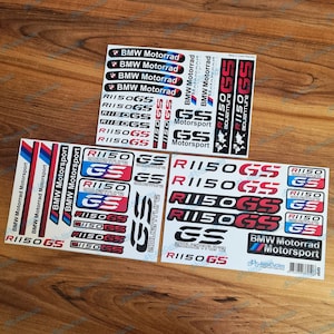 BMW Motorrad Motorsport R1150GS Adventure Laminated Decals Stickers Kit