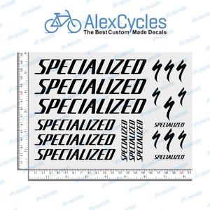 SPECIALIZED High Cast Bicycle Frame Vinyl Decals Stickers Logos MTB Kids Road Bike Any Colours