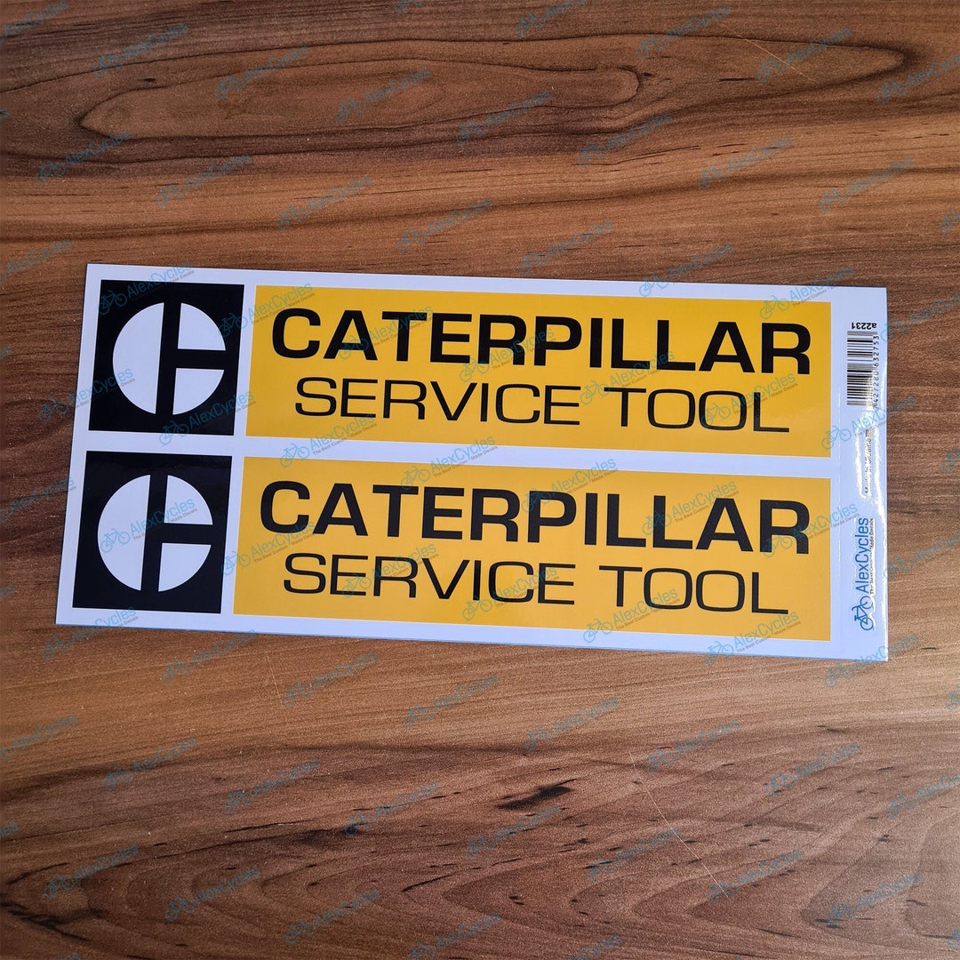 CAT Caterpillar Service Tool Laminated Decals Stickers Set Etsy