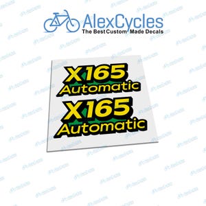 Laminated Vinyl X165 Automatic Decal Set fits John Deere Tractor – Waterproof, UV-Proof, Scratch-Resistant Restoration Stickers