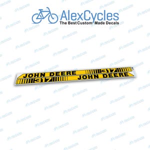 JOHN DEERE 317 Hood Laminated Vinyl Left Right Stripes Decals Stickers Parts Restoration Kit
