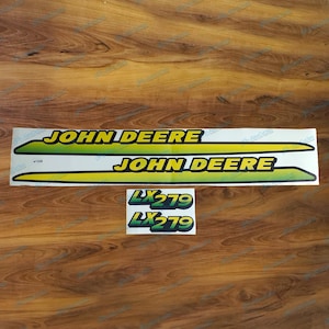 LX279 Decal Stripe Set Laminated Vinyl Replacement Stickers Fits John Deere M136037 M126040 M126041 Lawn Tractor Restoration