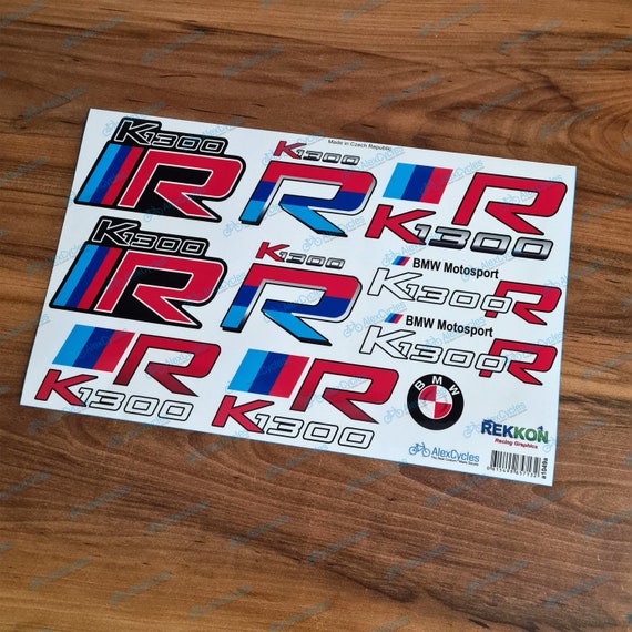 BMW K1300R K1300 R Red Motorrad Motorsport Laminated Decals Stickers Kit