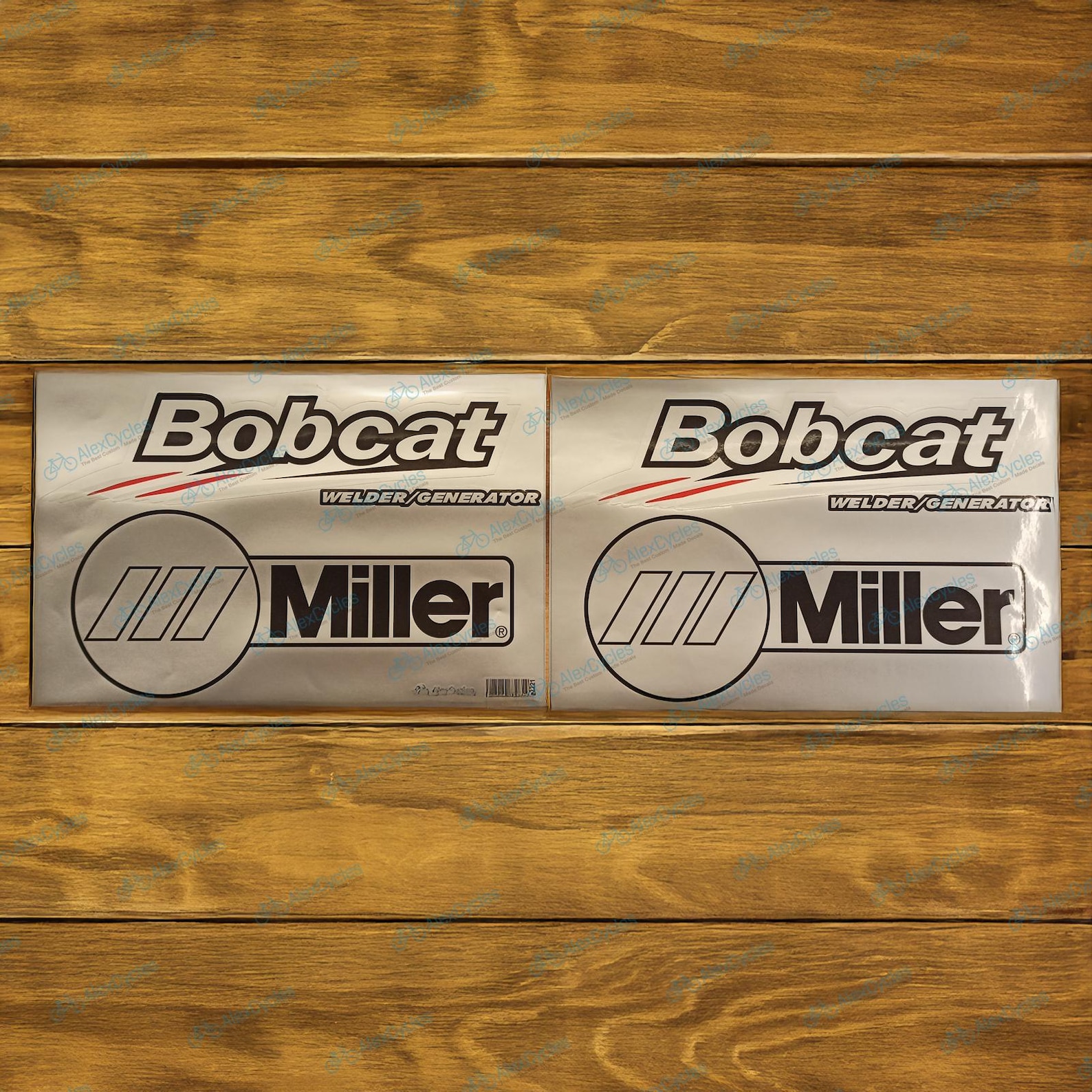 Bobcat Miller Welder Generator Silver Restoration Replacement Laminated ...