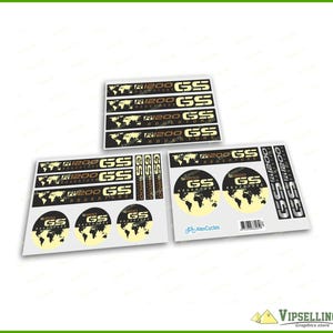 BMW R1200GS Adventure Decal Set – Laminated Travel Stickers for Tank, Panniers, Windshield | R1200 GS ADV Vinyl Graphics Kit
