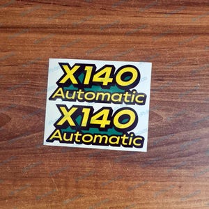 X140 Automatic GX22542 Decal fits John Deere – Laminated Vinyl, UV/Waterproof, Fade-Resistant, Easy Install for Lawn Tractor Restore