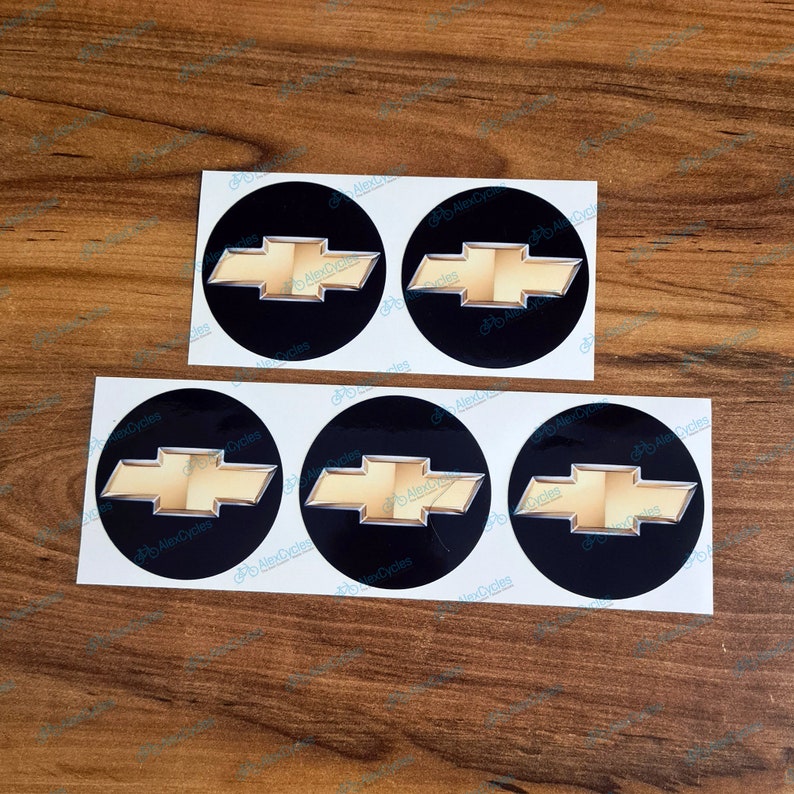 Chevrolet Wheel Center Cap Laminated Decals Stickers Chevy Monte Carlo Kit Etsy