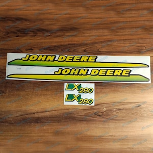 John Deere LX280 Decal Set Stripes Laminated Vinyl Stickers M126040 M126041 M149591 Fits John Deere Lawn Tractor Restoration