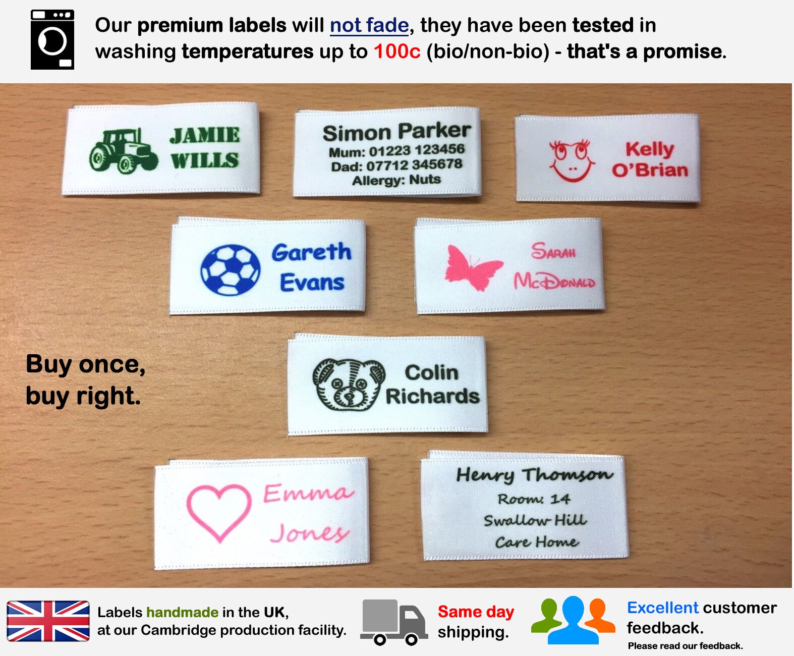 Personalised 25mm Back to School Nursery Name Labels Tags Etsy