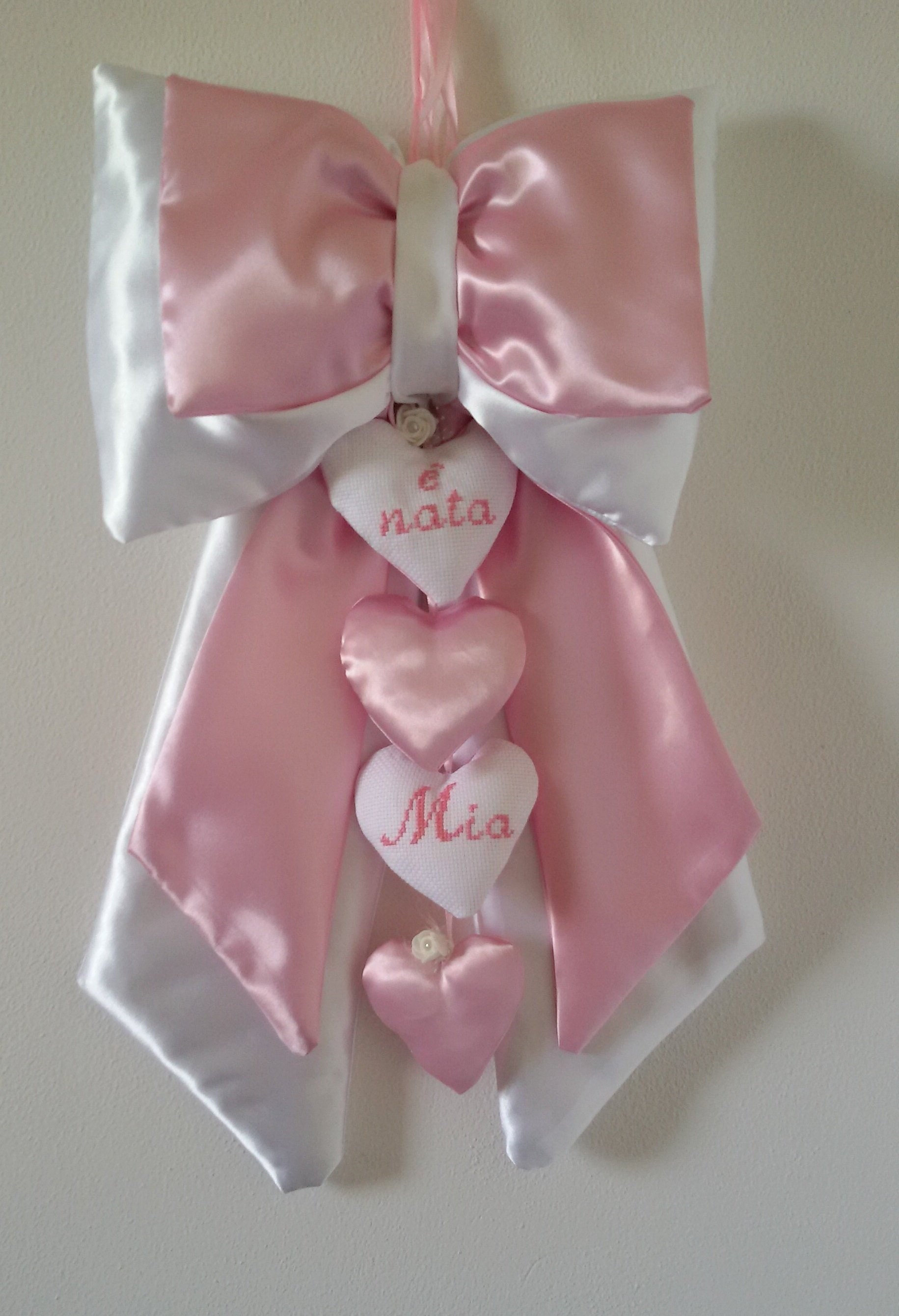 Orecchini A Cuore Con Fiocco Rosa – Gioiello Elegante Per Donne, Regalo Per Compleanno, San Valentino O Anniversario