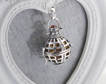 Harmony Cage LOLA with Bola Ball Pendant & Necklace - Pregnancy Maternity Mexican Angel Caller Mum to Be