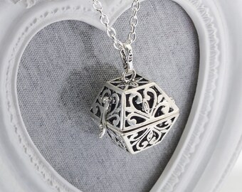 Harmony Cage GISELLE with Bola Ball Pendant & Necklace - Gift for Mum to Be Baby Shower