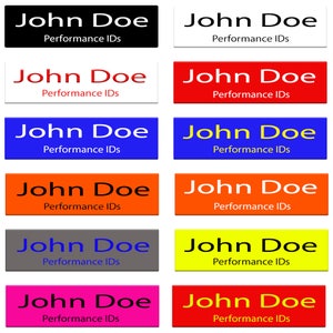 Personalized Magnetic Name Badge: Laser Engraved Acrylic ID Tag (1&quot; x 3&quot;)