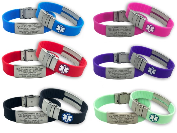 Autism ID Bracelet for Men and Women Autism Medical Bracelet