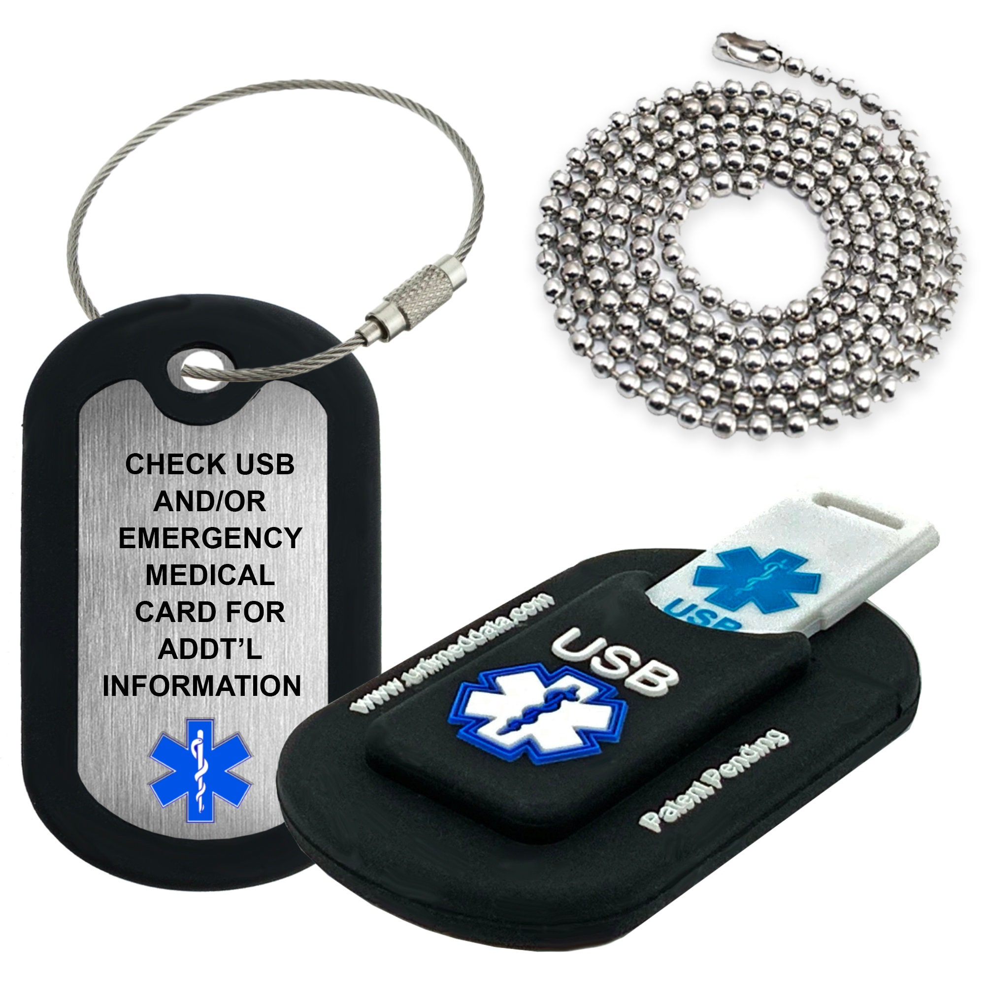 Phone IDs & USB Medical Alert Bracelets, Dog Tags | Universal Medical ID