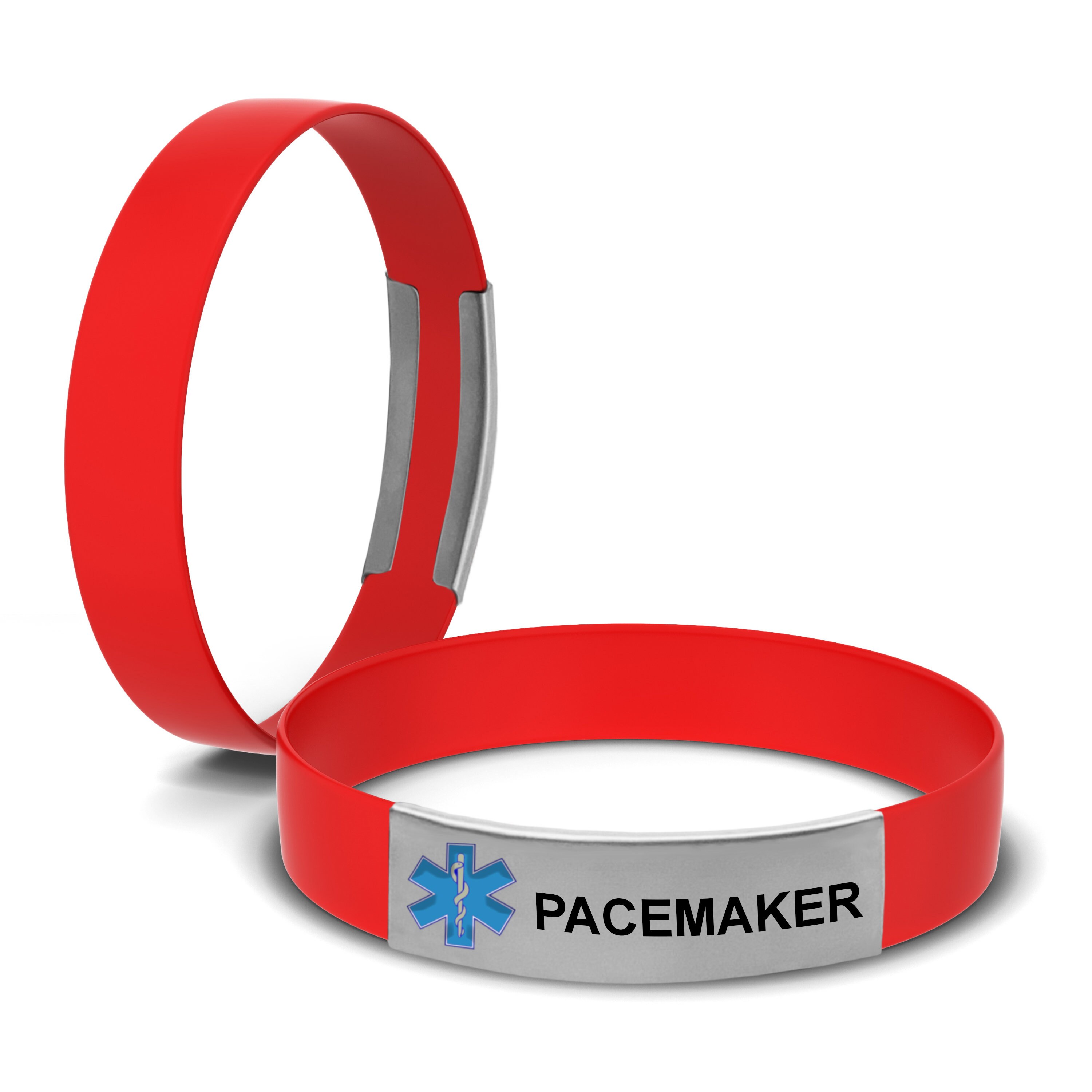 Medical Alert ID Bracelet pacemaker Silicone Medical Bracelet