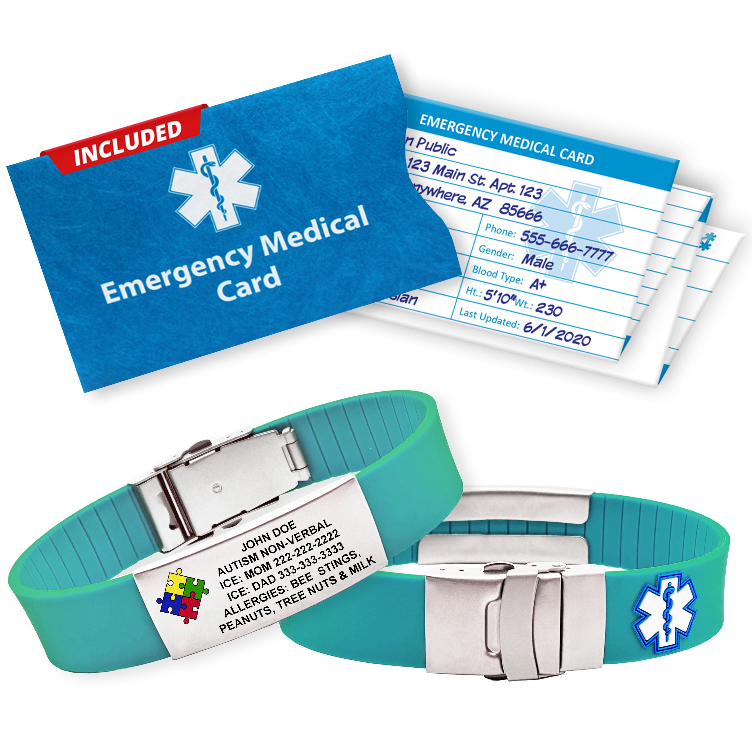 Implanted Defibrillator Unicorn Medical Alert Bracelet Non Verbal
