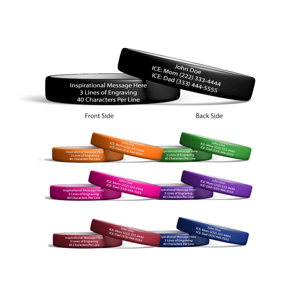 Lot De 8 Bracelets Silicone Love/Amitié - Multicolore, Cadeau Saint-Valentin Ou Meilleur Ami