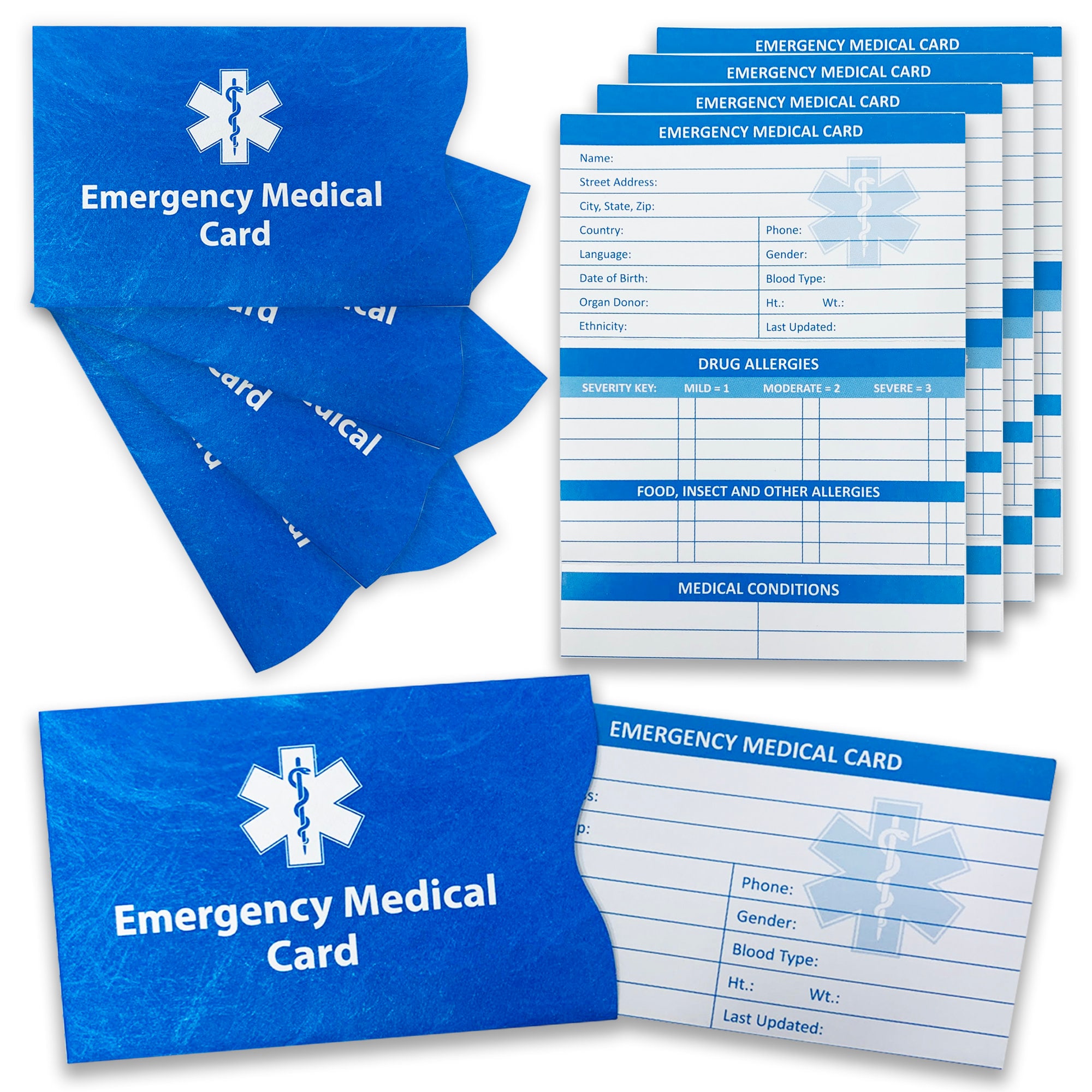 Emergency Medical Card, Get Life-saving Help in an Emergency Situation - Secure Your Health With a Personalized Medical Alert ID Card - Etsy for Free Printable Emergency Medical Card