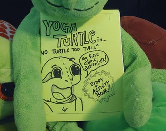 Yoga Turtle in 'No Turtle Too Tall' Comic and Activity Book for Kids!