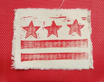 Washington DC Handcrafted Flag Patch - District of Columbia Pride