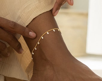 Elegant Pearl Anklet • Minimalist Dainty Pearl Anklets Summer Jewelry For Women • Trendy Foot Bracelet • Unique Jewelry • Bridesmaid gift