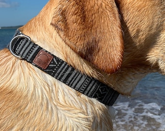 Boho Hundehalsband Breit - Buntes Halsband für Hunde aus gewebtem Nylon - in 4 verschiedenen Längen - Für kleine und große Hunde