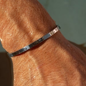 Roestvrij stalen armband Zilver Verstelbare maat • Sieraden Heren Waterdicht • Minimalistische armband • Zomersieraden • Cadeaus voor hem
