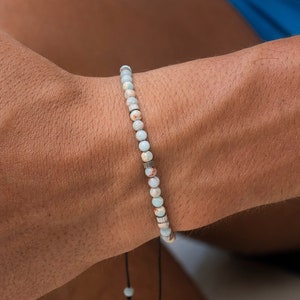 Beaded bracelet for women and men • Yoga bracelet • Boho jewelry • Surfer bracelet handmade • Waterproof + adjustable