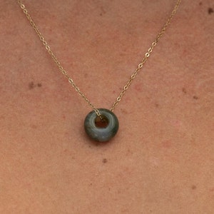 Gemstone Necklace for Women • Gold Necklace with Pendant • Stainless Steel Gold Chain • Friendship Necklace • Gift for Her