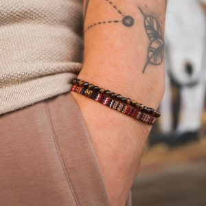 Surfer Bracelet Set for Men & Women - Handmade Boho Summer Festival Jewelry -  Men&#39;s Women&#39;s Waterproof Cotton Bracelet Set with Beads